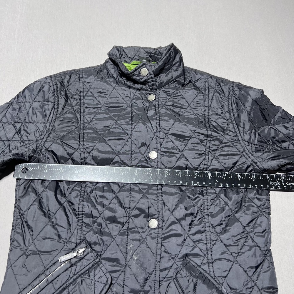 Barbour Chelsea Quilt‎ Lightweight Flyweight Jacket Womens US 4 UK 8 Black - Picture 12 of 16